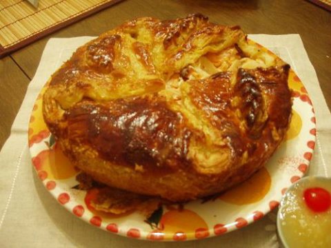 Steak And Kidney Pie With Glazed Flaky Pastry Steak And Kidney Pie With Glazed Flaky Pastry picture