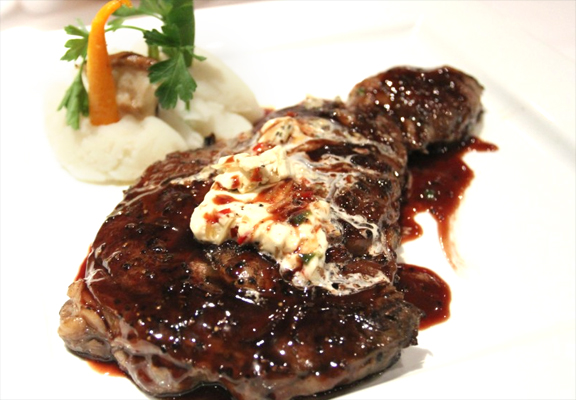Steak with Bordelaise Sauce Steak with Bordelaise Sauce picture