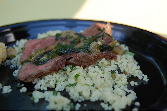 Steamed Couscous and Watercress Steamed Couscous and Watercress picture