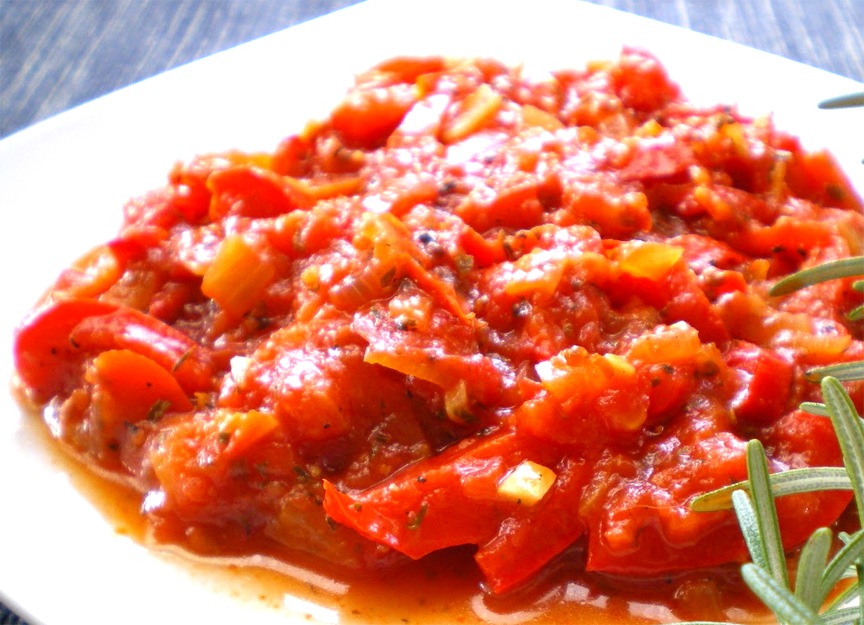 Stewed Red Peppers Stewed Red Peppers picture