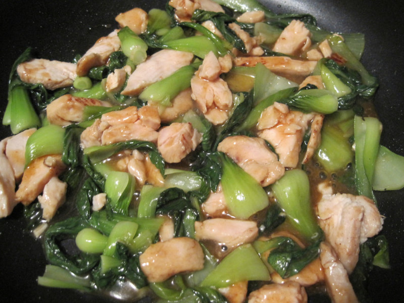 Stir Fried Smoked Chicken with Chinese Leaves Stir Fried Smoked Chicken with Chinese Leaves picture
