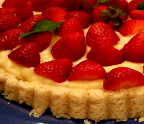 Strawberry Flan Strawberry Flan picture