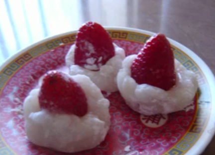 Whole Strawberry Mochi Whole Strawberry Mochi picture