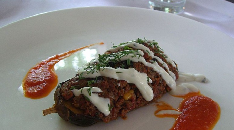 Stuffed Aubergines Stuffed Aubergines picture