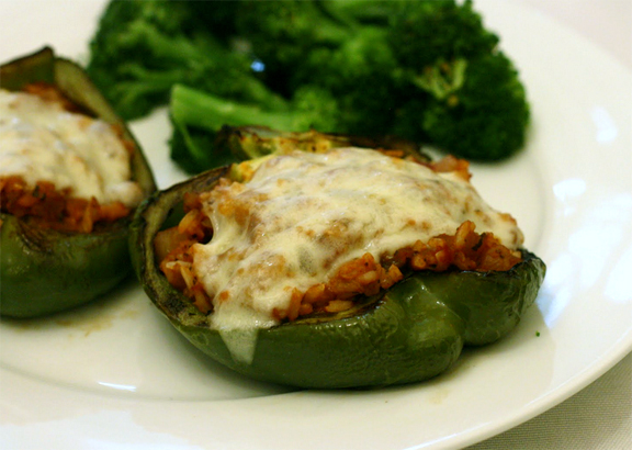 Green Peppers Stuffed With Mediterranean Rice Green Peppers Stuffed With Mediterranean Rice picture
