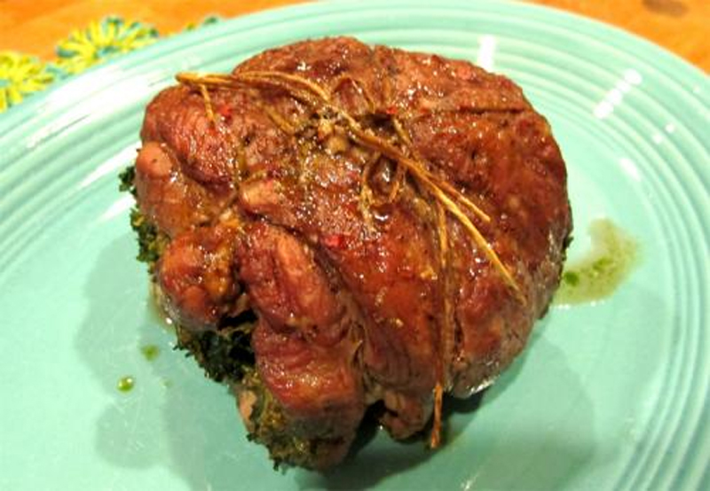 Sun Dried Tomato and Pepper Stuffed Leg Of Lamb with Garlic Chevre Sauce Sun Dried Tomato and Pepper Stuffed Leg Of Lamb with Garlic Chevre Sauce picture