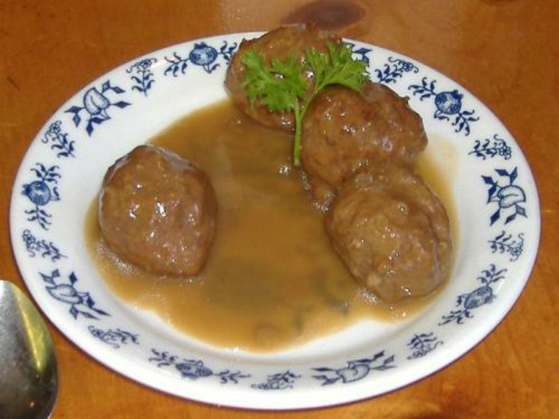 Swedish Meatballs With Spiced Applesauce Swedish Meatballs With Spiced Applesauce picture