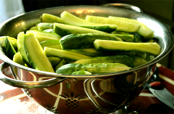 Sweet Pickle Spears Sweet Pickle Spears picture