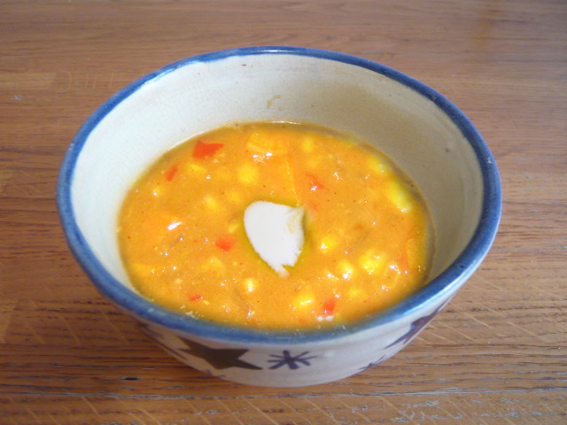 SWEET POTATO CORN SOY SOUP SWEET POTATO CORN SOY SOUP picture