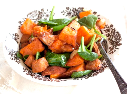 Sweet Potatoes & Spinach Sweet Potatoes & Spinach picture