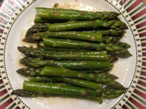 Tender Asparagus Spears With Garlic Mustard Tender Asparagus Spears With Garlic Mustard picture
