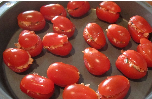 Tomato Cups with Lime and Chive Dressing Tomato Cups with Lime and Chive Dressing picture