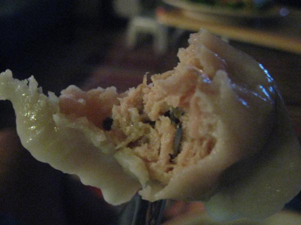 Shrimp dumplings at Vanessa's 