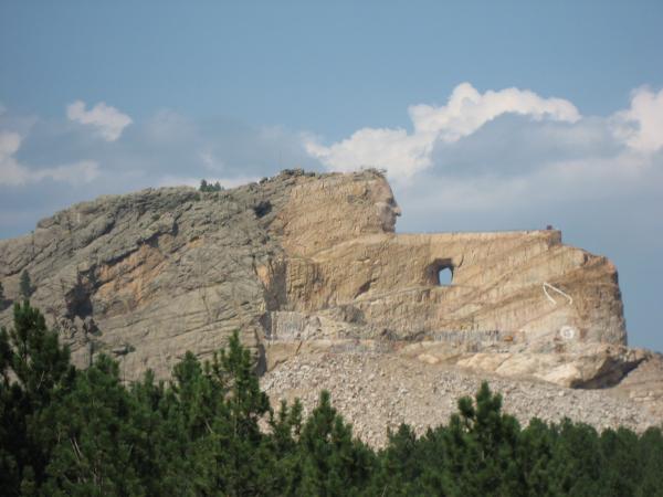 Sculpture of 'face of Crazy Horse'