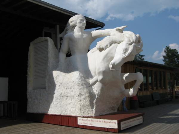 Model of the 'Crazy Horse Memorial'