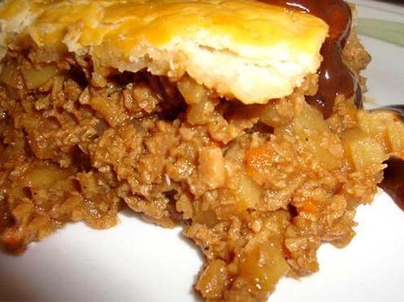 Up Side-Down Beef and Chili Pie Up Side-Down Beef and Chili Pie picture