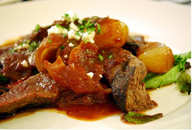 Veal and Mushroom Stifado Veal and Mushroom Stifado picture