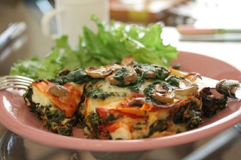 Vegetable Lasagna with Mushroom Sauce Vegetable Lasagna with Mushroom Sauce picture