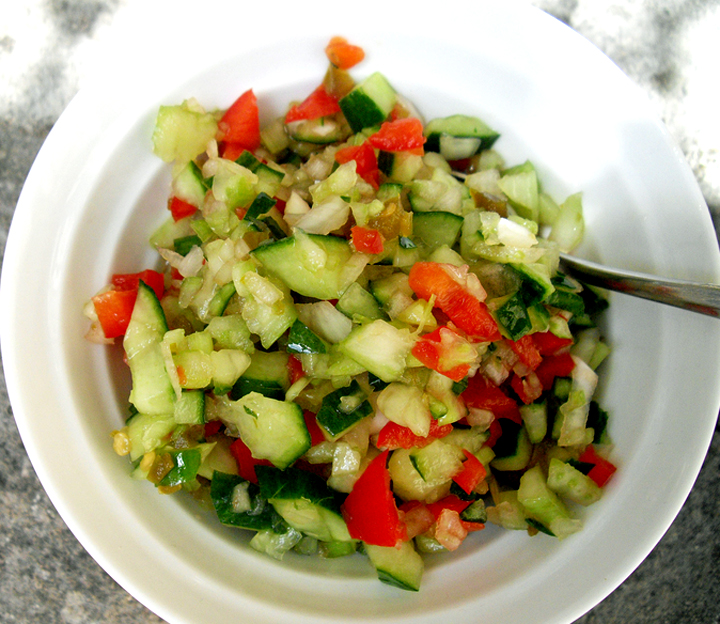 Fresh Vegetable Relish Or Salad Fresh Vegetable Relish Or Salad picture