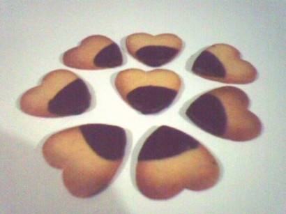 Homemade Heart Shaped Shortbread Cookies Homemade Heart Shaped Shortbread Cookies picture